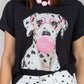BLUSA ESTAMPADO DALMATA NEGRA