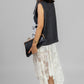 BLUSA DENIM CON ENCAJE