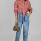 BLUSA RAYADA CON CORBATÍN