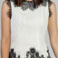 CONJUNTO BLANCO ENCAJE NEGRO