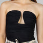PANTIBLUSA DRAPEADA CON ESCOTE