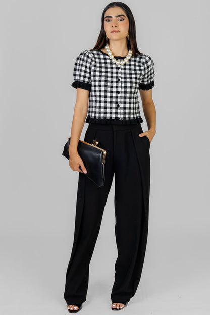 PANTALON LISO WIDE LEG