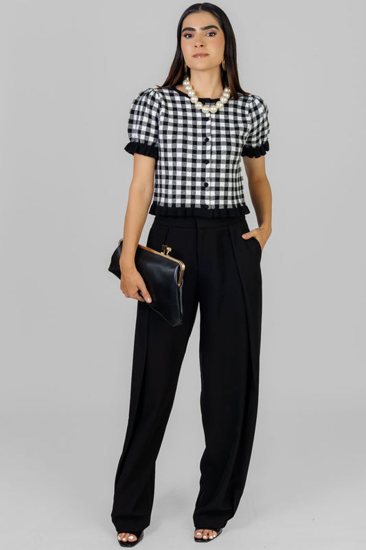PANTALON LISO WIDE LEG