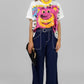 BLUSA ESTAMPADA CON PEDRERÍA