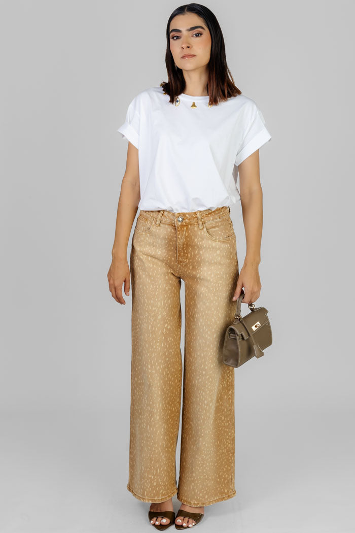 PANTALON WIDE LEG VENADO