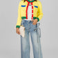 SUETER CROP COLOR BLOCK