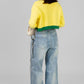 SUETER CROP COLOR BLOCK