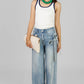 PANTALON JEANS CON LAZO