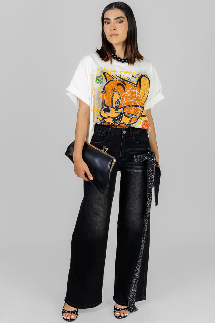 PLAYERA ESTAMPADA OVERSIZE