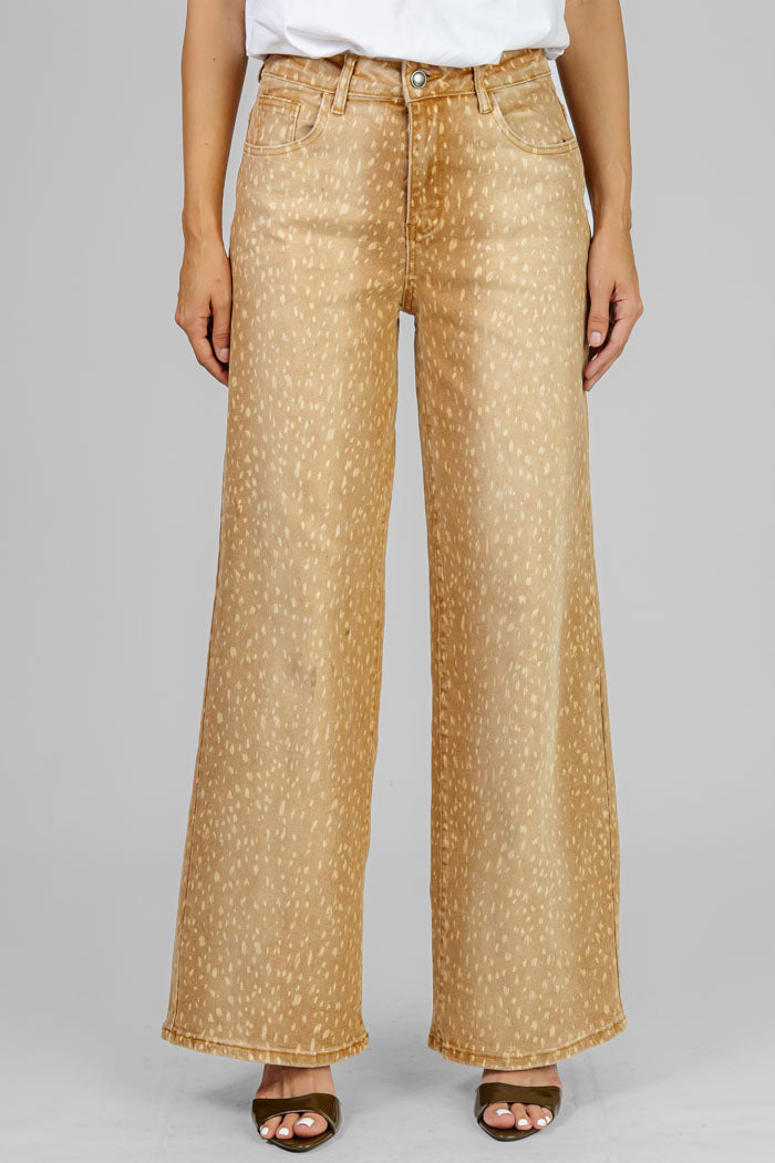 PANTALON WIDE LEG VENADO