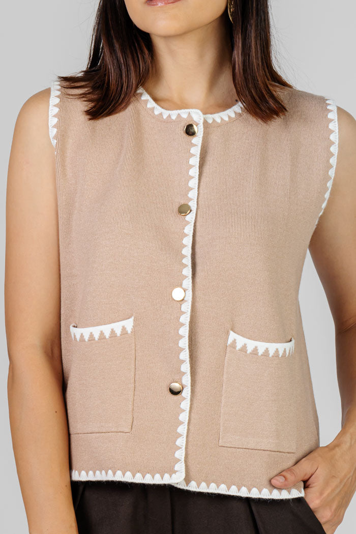 BLUSA ESTILO TWEED BOTONES