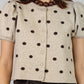 BLUSA PUNTOS MANGAS ABULLONADAS
