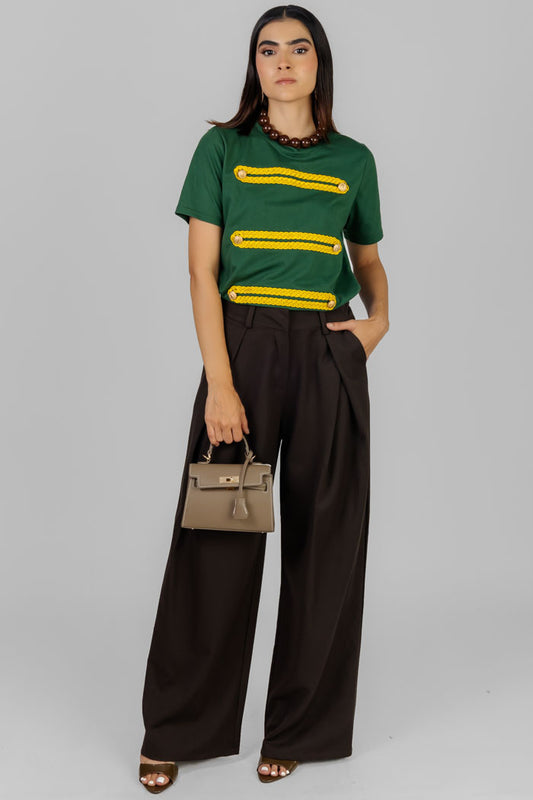 BLUSA ESTILO MILITAR VERDE