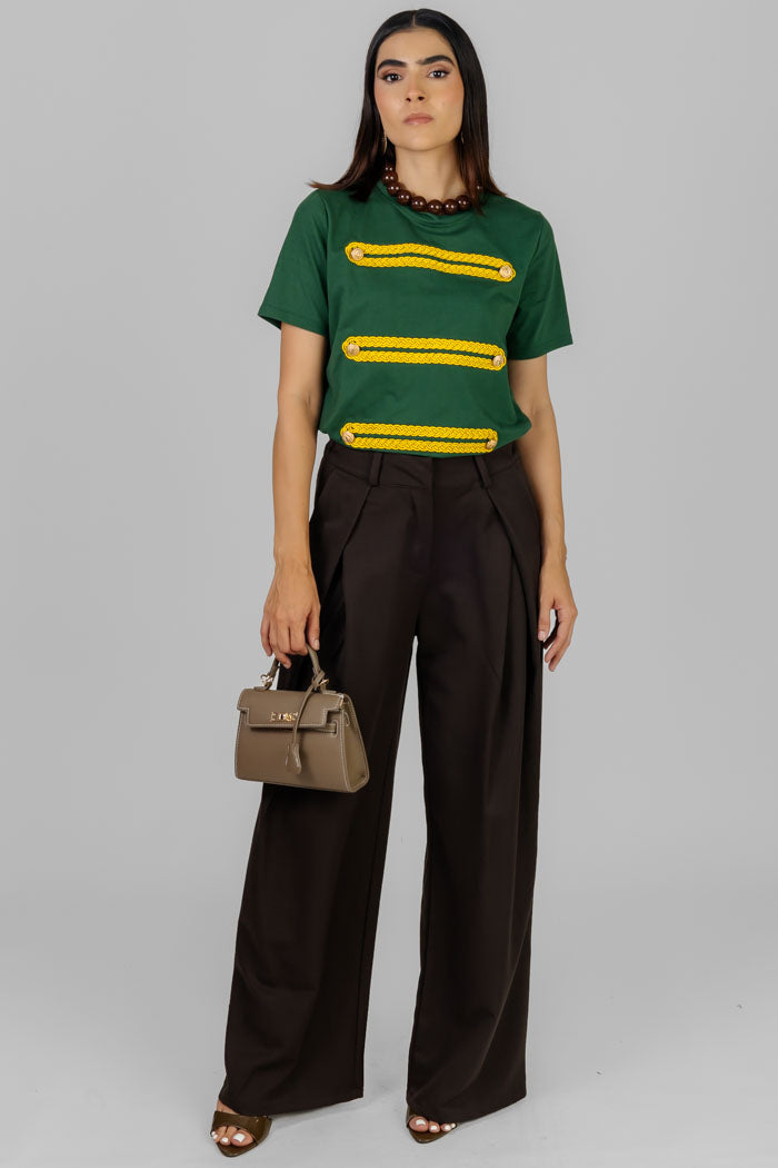 BLUSA ESTILO MILITAR VERDE