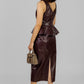 CONJUNTO PEPLUM TIPO PIEL