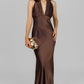 VESTIDO LARGO PLISADO HALTER