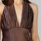 VESTIDO LARGO PLISADO HALTER
