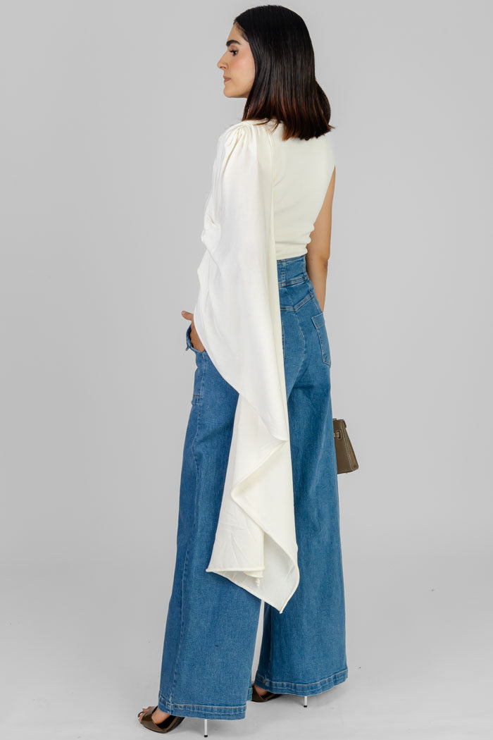 PANTALON JEANS TIRO ALTO