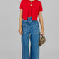 BLUSA ROJA CORTA