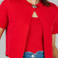 BLUSA ROJA CORTA