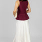BLUSA VINO CON LAZOS