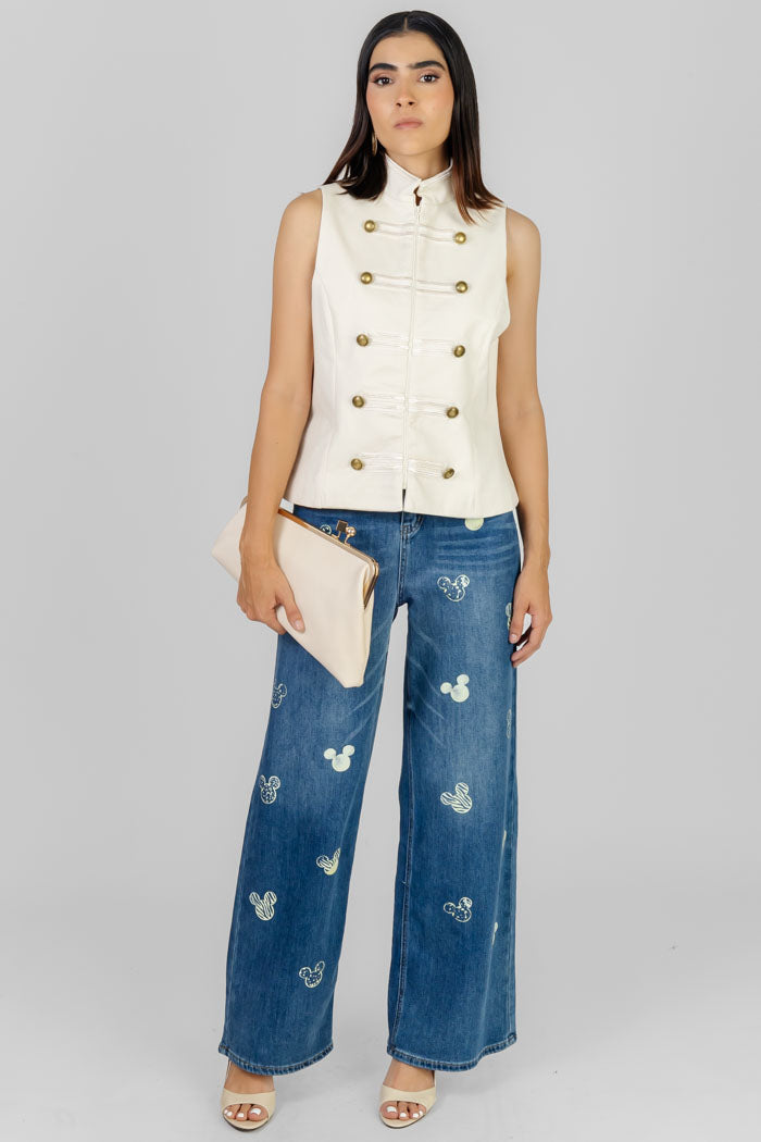 PANTALON JEAN WIDE LEG