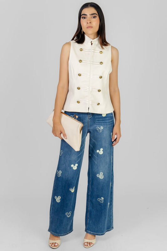 PANTALON JEAN WIDE LEG