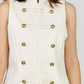 BLUSA ESTILO MILITAR CREMA