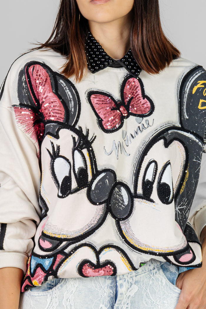 SUDADERA CARTOON LENTEJUELA