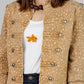 CHAQUETA ESTILO MILITAR ESTAMPADA