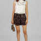 SHORT CHOCOLATE CON LENTEJUELAS