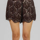 SHORT CHOCOLATE CON LENTEJUELAS