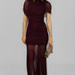 VESTIDO DRAPEADO TRANSPARENCIAS