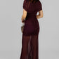 VESTIDO DRAPEADO TRANSPARENCIAS