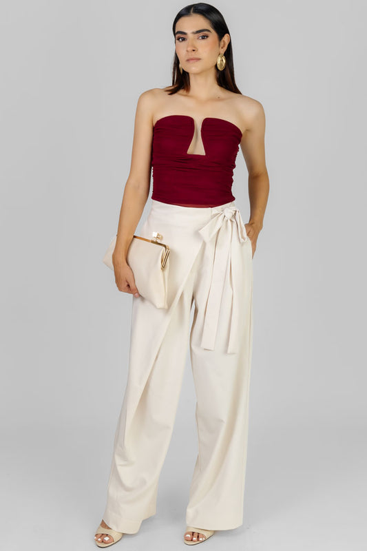 PANTALON WRAP CINTA AJUSTABLE
