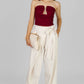 PANTIBLUSA DRAPEADA CON ESCOTE