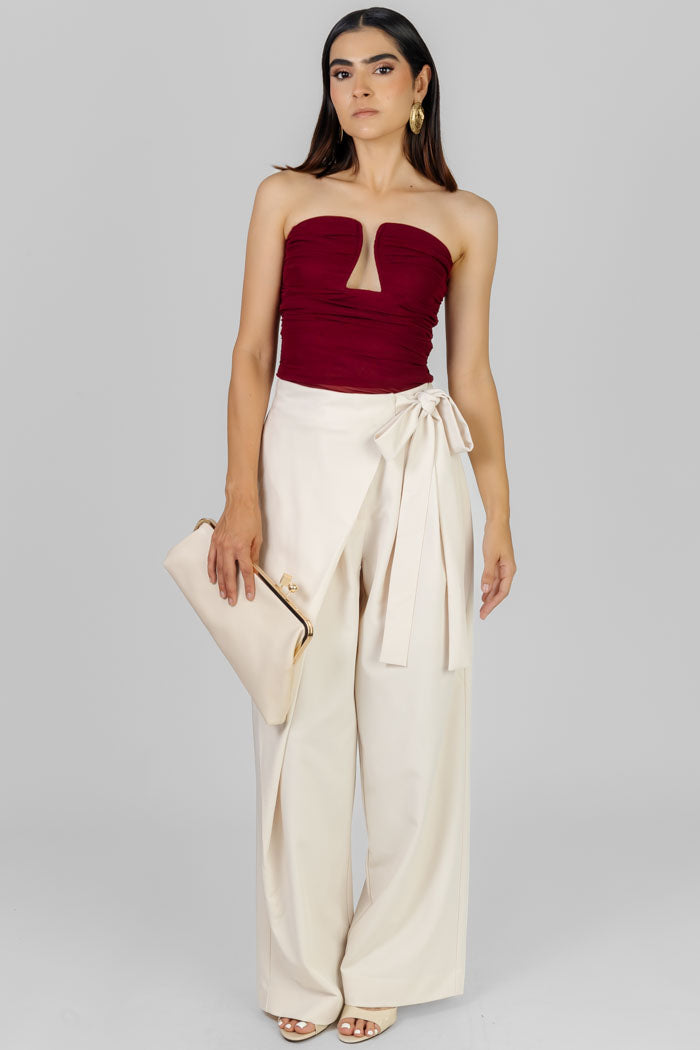 PANTALON WRAP CINTA AJUSTABLE