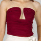 PANTIBLUSA DRAPEADA CON ESCOTE