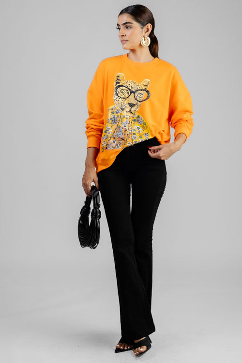 SUDADERA TIGRE CON LENTES