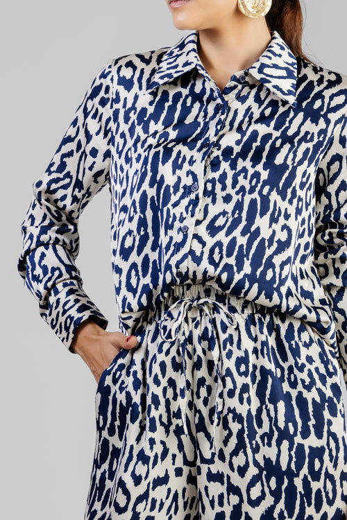 CONJUNTO ANIMAL PRINT AZUL