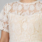 VESTIDO BEIGE GUIPUR
