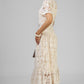 VESTIDO BEIGE GUIPUR