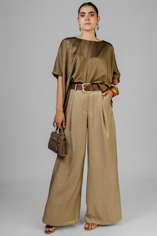 PANTALON SATINADO CINTO