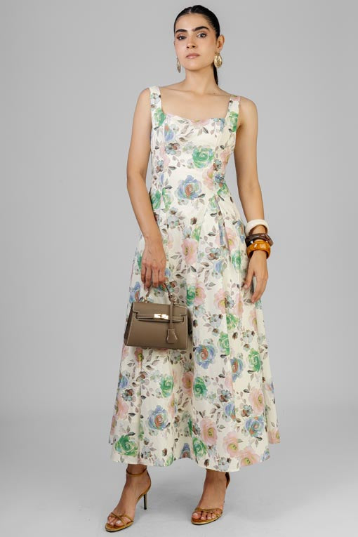 VESTIDO FLORES DE ACUARELA