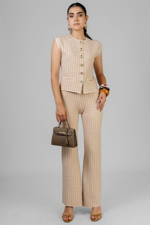 CONJUNTO TEJIDO CUADROS