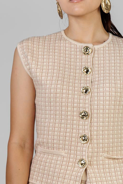 CONJUNTO TEJIDO CUADROS