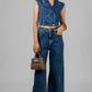 CONJUNTO DENIM CHALECO CORTO