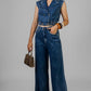 CONJUNTO DENIM CHALECO CORTO