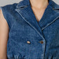 CONJUNTO DENIM CHALECO CORTO