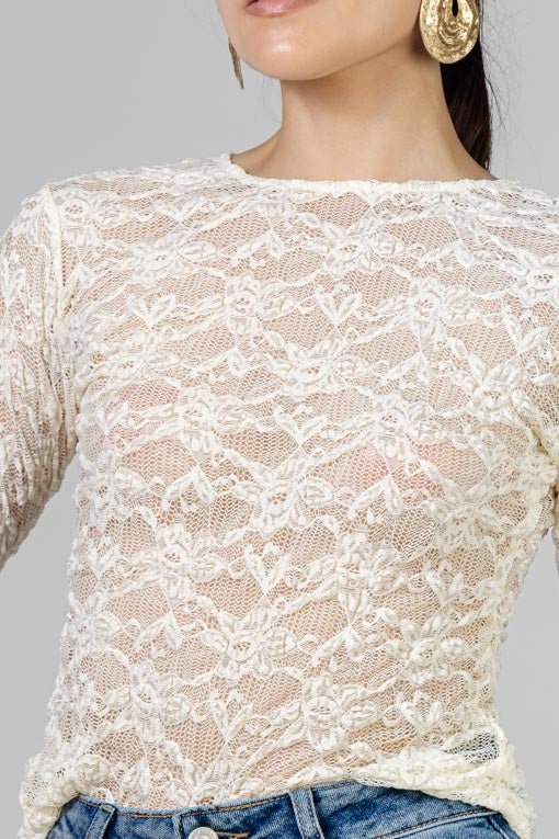 BLUSA ENCAJE
